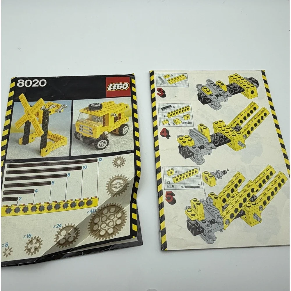 Vintage LEGO Technic‎ 8020 Universal Set Instruction Manual Booklet 1984